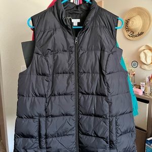 J Jill black puffer vest
